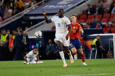 İbrahima Konate, İspanya ve Fransa milli takımları arasında oynanan 2025 UEFA Uluslar Ligi yarı final maçında görüldü (Maciej Rogowski)