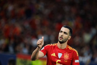 Mikel Merino UEFA Uluslar Ligi 2025 yarı final maçında İspanya ve Fransa milli takımları arasında görüldü (Maciej Rogowski)