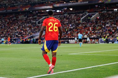 Samuel Aghehowa, İspanya ve Fransa milli takımları arasında oynanan 2025 UEFA Uluslar Ligi yarı final maçında görüldü (Maciej Rogowski)