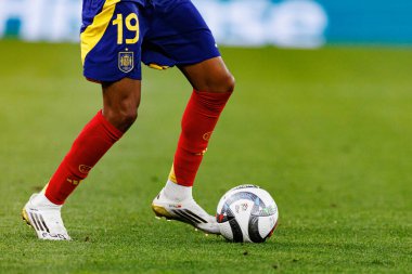 Lamine Yamal, İspanya ve Fransa milli takımları arasında oynanan 2025 UEFA Uluslar Ligi yarı final maçında görüldü (Maciej Rogowski)