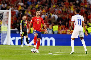 Martin Zubimendi, İspanya ve Fransa milli takımları arasında oynanan 2025 UEFA Uluslar Ligi yarı final maçında görüldü (Maciej Rogowski)