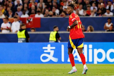 Nico Williams UEFA Uluslar Ligi 2025 yarı final maçında İspanya ve Fransa milli takımları arasında görüldü (Maciej Rogowski)