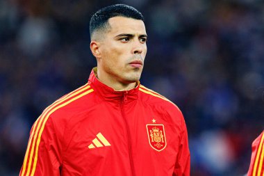 Pedro Porro, İspanya ve Fransa milli takımları arasında oynanan 2025 UEFA Uluslar Ligi yarı final maçında görüldü (Maciej Rogowski)