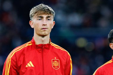 Dean Huijsen, İspanya ve Fransa milli takımları arasında oynanan 2025 UEFA Uluslar Ligi yarı final maçında görüldü (Maciej Rogowski)