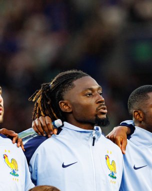 UEFA Uluslar Ligi 2025 yarı final maçında İspanya ve Fransa milli takımları arasında Manu Kone görüldü (Maciej Rogowski)