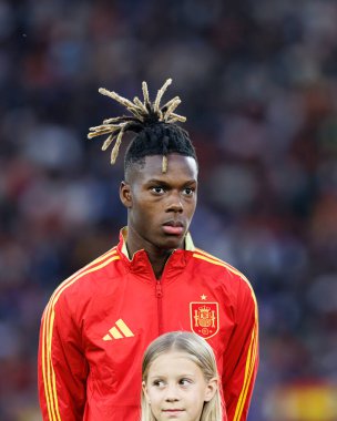 Nico Williams UEFA Uluslar Ligi 2025 yarı final maçında İspanya ve Fransa milli takımları arasında görüldü (Maciej Rogowski)