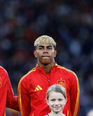 Lamine Yamal, İspanya ve Fransa milli takımları arasında oynanan 2025 UEFA Uluslar Ligi yarı final maçında görüldü (Maciej Rogowski)