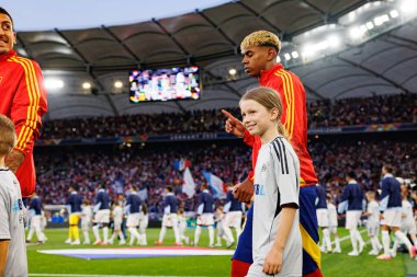 Lamine Yamal, İspanya ve Fransa milli takımları arasında oynanan 2025 UEFA Uluslar Ligi yarı final maçında görüldü (Maciej Rogowski)