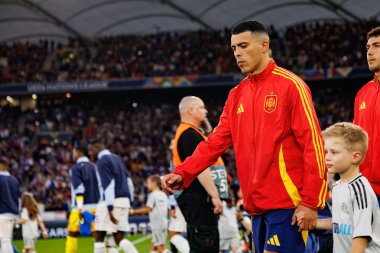 Pedro Porro, İspanya ve Fransa milli takımları arasında oynanan 2025 UEFA Uluslar Ligi yarı final maçında görüldü (Maciej Rogowski)