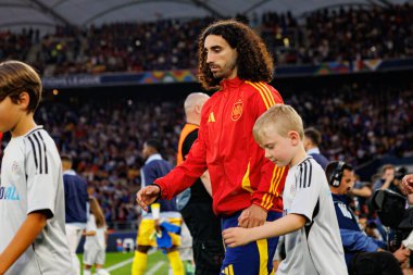 Marc Cucurella, İspanya ve Fransa milli takımları arasında oynanan 2025 UEFA Uluslar Ligi yarı final maçında görüldü (Maciej Rogowski)