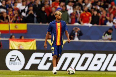 Lamine Yamal, İspanya ve Fransa milli takımları arasında oynanan 2025 UEFA Uluslar Ligi yarı final maçında görüldü (Maciej Rogowski)