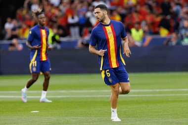 Mikel Merino UEFA Uluslar Ligi 2025 yarı final maçında İspanya ve Fransa milli takımları arasında görüldü (Maciej Rogowski)