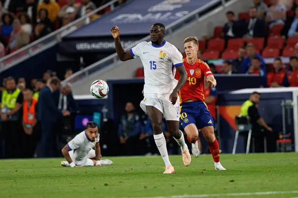 İbrahima Konate, İspanya ve Fransa milli takımları arasında oynanan 2025 UEFA Uluslar Ligi yarı final maçında görüldü (Maciej Rogowski)