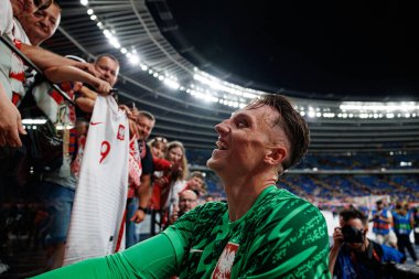 Marcin Bulka, Polonya ve Moldova milli takımları arasında oynanan uluslararası dostluk maçı sırasında görüldü (Maciej Rogowski)