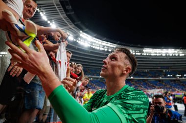 Marcin Bulka, Polonya ve Moldova milli takımları arasında oynanan uluslararası dostluk maçı sırasında görüldü (Maciej Rogowski)