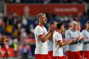 Polonya ve Moldova milli takımları arasında oynanan uluslararası dostluk maçında Mateusz Skrzypczak görüldü (Maciej Rogowski)