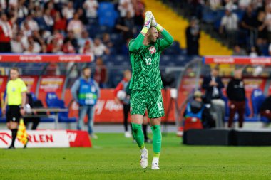 Marcin Bulka, Polonya ve Moldova milli takımları arasında oynanan uluslararası dostluk maçı sırasında görüldü (Maciej Rogowski)