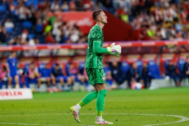 Marcin Bulka, Polonya ve Moldova milli takımları arasında oynanan uluslararası dostluk maçı sırasında görüldü (Maciej Rogowski)