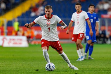 Mateusz Bogusz, Polonya ve Moldova milli takımları arasında oynanan uluslararası dostluk maçı sırasında görüldü (Maciej Rogowski)