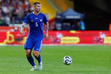 Vaeceslav Posmac, Polonya ve Moldova milli takımları arasında oynanan uluslararası dostluk maçı sırasında görüldü (Maciej Rogowski)