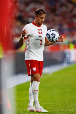 Matty Cash, Polonya ve Moldova milli takımları arasında oynanan uluslararası dostluk maçı sırasında görüldü (Maciej Rogowski)