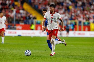 Jakub Moder, Polonya ve Moldova milli takımları arasında oynanan uluslararası dostluk maçı sırasında görüldü (Maciej Rogowski)