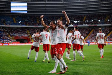 Matty Cash ve Kamil Grosicki, Polonya milli takımları ile Moldova (Maciej Rogowski)