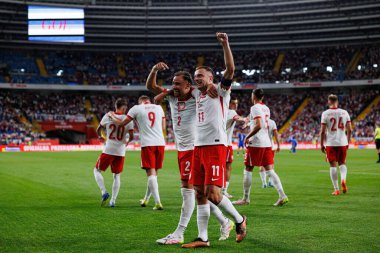 Matty Cash ve Kamil Grosicki, Polonya milli takımları ile Moldova (Maciej Rogowski)