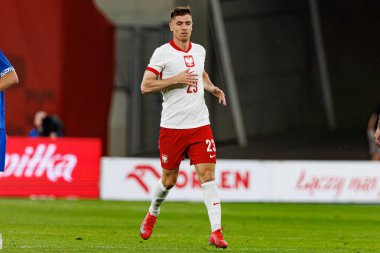 Krzysztof Piatek, Polonya ve Moldova milli takımları arasında oynanan uluslararası dostluk maçı sırasında görüldü (Maciej Rogowski)
