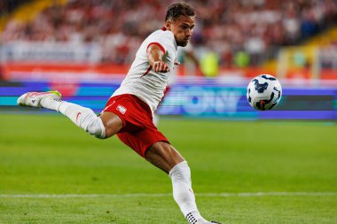 Matty Cash, Polonya ve Moldova milli takımları arasında oynanan uluslararası dostluk maçı sırasında görüldü (Maciej Rogowski)