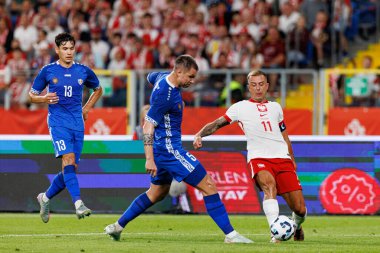 Kamil Grosicki, Polonya ve Moldova milli takımları arasında oynanan uluslararası dostluk maçı sırasında görüldü (Maciej Rogowski))