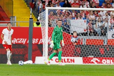 Marcin Bulka, Polonya ve Moldova milli takımları arasında oynanan uluslararası dostluk maçı sırasında görüldü (Maciej Rogowski)