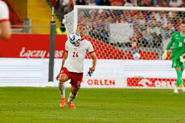 Polonya ve Moldova milli takımları arasında oynanan uluslararası dostluk maçında Mateusz Skrzypczak görüldü (Maciej Rogowski)