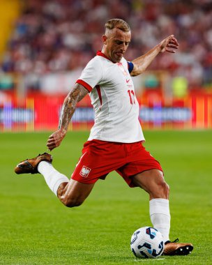 Kamil Grosicki, Polonya ve Moldova milli takımları arasında oynanan uluslararası dostluk maçı sırasında görüldü (Maciej Rogowski))