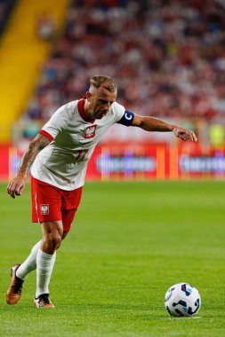 Kamil Grosicki, Polonya ve Moldova milli takımları arasında oynanan uluslararası dostluk maçı sırasında görüldü (Maciej Rogowski))