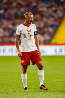 Kamil Grosicki, Polonya ve Moldova milli takımları arasında oynanan uluslararası dostluk maçı sırasında görüldü (Maciej Rogowski))