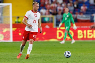 Polonya ve Moldova milli takımları arasında oynanan uluslararası dostluk maçında Mateusz Skrzypczak görüldü (Maciej Rogowski)