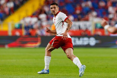 Bartosz Slisz, Polonya ve Moldova milli takımları arasında oynanan uluslararası dostluk maçı sırasında görüldü (Maciej Rogowski)