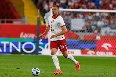Polonya ve Moldova milli takımları arasında oynanan uluslararası dostluk maçında Mateusz Skrzypczak görüldü (Maciej Rogowski)