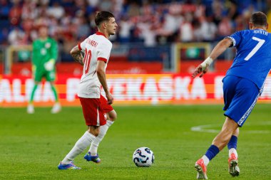 Sebastian Szymanski, Polonya ve Moldova milli takımları arasında oynanan uluslararası dostluk maçı sırasında görüldü (Maciej Rogowski)