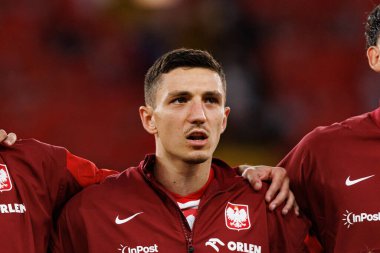 Bartosz Slisz, Polonya ve Moldova milli takımları arasında oynanan uluslararası dostluk maçı sırasında görüldü (Maciej Rogowski)