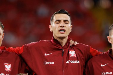 Jakub Kiwior, Polonya ve Moldova milli takımları arasında oynanan uluslararası dostluk maçı sırasında görüldü (Maciej Rogowski)