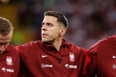  Jan Bednarek, Polonya ve Moldova milli takımları arasında oynanan uluslararası dostluk maçı sırasında görüldü (Maciej Rogowski)