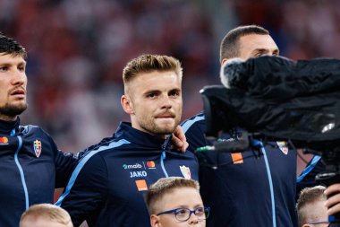 Oleg Reabciuk, Polonya ve Moldova milli takımları arasında oynanan uluslararası dostluk maçı sırasında görüldü (Maciej Rogowski)