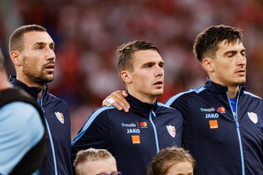 Nichita Motpan, Polonya ve Moldova milli takımları arasında oynanan uluslararası dostluk maçı sırasında görüldü (Maciej Rogowski)