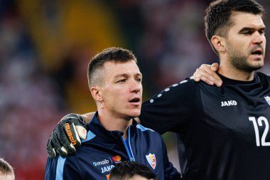 Vadim Rata, Polonya ve Moldova milli takımları arasında oynanan uluslararası dostluk maçı sırasında görüldü (Maciej Rogowski)