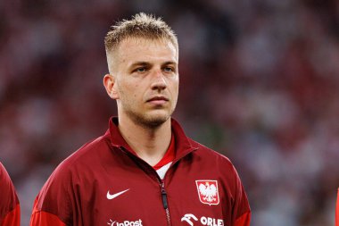 Polonya ve Moldova milli takımları arasında oynanan uluslararası dostluk maçında Mateusz Skrzypczak görüldü (Maciej Rogowski)