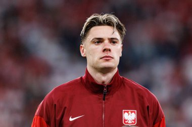 Nicola Zalewski, Polonya ve Moldova milli takımları arasında oynanan uluslararası dostluk maçı sırasında görüldü (Maciej Rogowski))