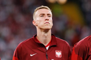 Adam Buksa, Polonya ve Moldova milli takımları arasında oynanan uluslararası dostluk maçı sırasında görüldü (Maciej Rogowski)