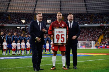 Polonya ve Moldova milli takımları arasında oynanan uluslararası dostluk maçında Cezary Kulesza ve Kamil Grosicki görüldü (Maciej Rogowski)